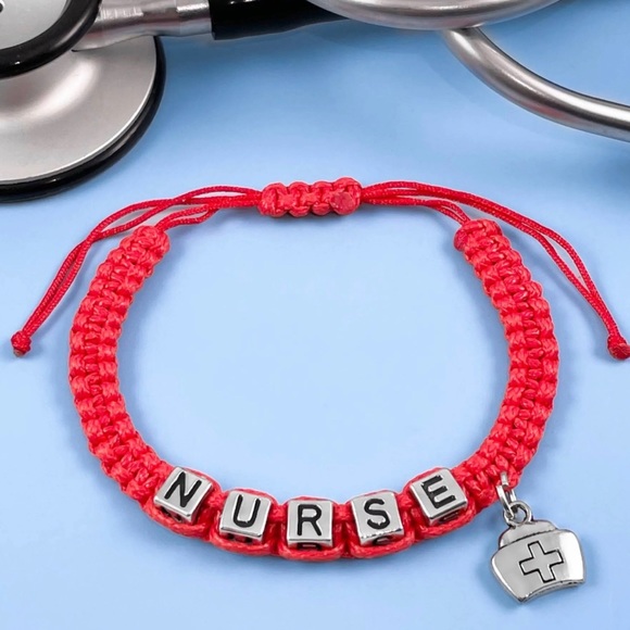 “NURSE” Braided Adjustable Bolo Bracelet - Picture 3 of 3